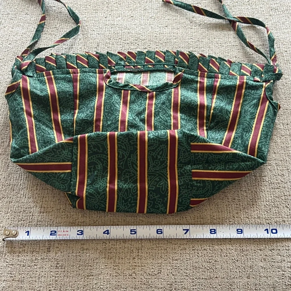 Longaberger Vintage Imperial Stripe Basket Liner Yuletide Treasures 212618